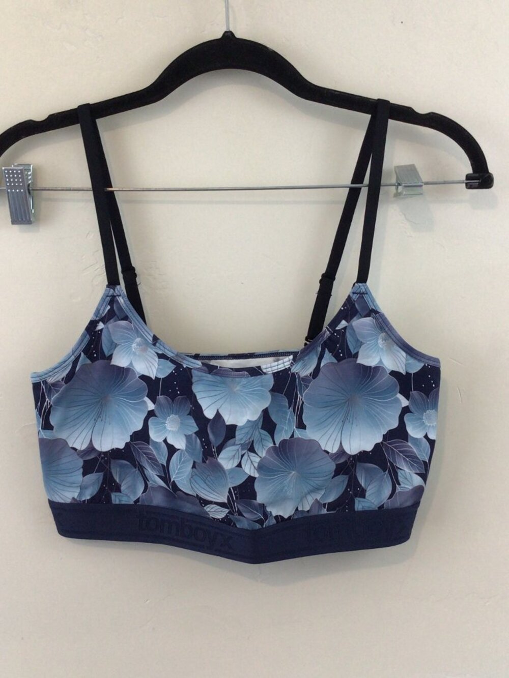 tomboyx Blue Floral Sports Bra
